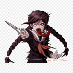 Genocider Syo Toko Fukawa Danganronpa Trigger Happy Print Kleebis riietel Tee ise termokleebised t-s&auml;rkidele.