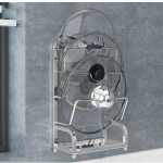 K&ouml;&ouml;giriiul roostevabast terasest poti kate riiul l&otilde;ikelauariiul Perforatsioonita seinale riputatav multifunktsionaalne hoiuruum p&otilde;randa t&ouml;&ouml;laud one size