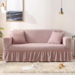 &Uuml;hev&auml;rvilised kaasaegne kvaliteetne euro Jacquard venivad elastsed diivanikatted nurgadiivanile 1/2/3/4 sektsioondiivani kate elutuppa 1 Seater/90*140cm roosa