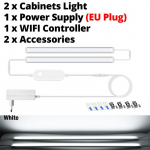 Tuya Smart LED-kapi valgustid 30/40/50cm 12V Wifi K&ouml;&ouml;k Seinalamp Toru Magamistoa K&ouml;&ouml;k Kapi Valgustus T&ouml;&ouml; Alexa ja Google Home'iga EL pistikuga 50cm