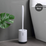 Silikoonist WC-hari s&uuml;gavpuhastusvahend Pehmete harjastega Vannitoa WC-harjahoidja Seinale riputatav Paindlik puhastushari