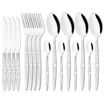 16 tk Vintage nikerdatud kullast s&ouml;&ouml;giriistade komplekt L&auml;&auml;ne roostevabast terasest s&ouml;&ouml;gin&otilde;ud 4 v&auml;rvi s&ouml;&ouml;gin&otilde;ud lusikas nuga kahvel lauan&otilde;ud k&ouml;&ouml;gih&otilde;be kuld/h&otilde;be