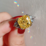 GICA GEMA 100% 925 h&otilde;bedast luksuslikud tsirkoonid v&auml;&auml;riskivist s&otilde;rmused s&auml;delevad pulmapeo peened ehted kingitused US 5