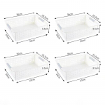 4 TK lauaarvuti plastikust hoiukorv K&ouml;&ouml;k mitmesugused esemed hoiukarp M&auml;nguasjade hoiukast Kodune hoiuruum V&auml;ike korv Vannitoa tualett-tarvete hoiukorv 4pcs