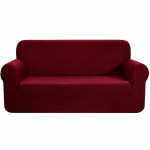 Paks elastne diivani kate elutoa jaoks Stretch Polar fliisist tugitooli kate 1/2/3/4 istekoha L-kujuline nurgadiivani katted 4 Seater burgundiapunane