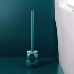 MENGNI TPR silikoonist tualetihari, pika varrega t&auml;iteainega WC-hari, seinakinnitus v&otilde;i p&otilde;randal seisev puhastushari Vannitoa tarvikud Floor-Standing roheline