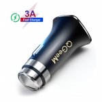 QGEEM QC 3.0 USB autolaadija ohutushaamer Quick Charge 3.0 auto kiirlaadija telefoni laadimisadapter iPhone Xiaomi Mi 9 Redmi jaoks car charger must