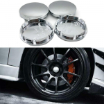 Autoremondi t&ouml;&ouml;riistad - 4 tk ABS kroom 56 mm auto ratta keskkork rummu rehvi velje rummu kate universaalne