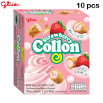 Glico Collon maasika maitse (Biskviitrull) 54 gx 10 tk / 20 tk - Tai suupiste 54 g x 10 pcs