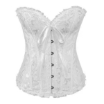 Korsett Rinnakorsett Naiste suures suuruses satiinist rinnakorsett, tikitud G-stringiga topsid Korsett S