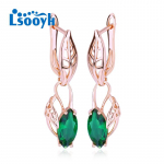 LSOOYH K&otilde;rvar&otilde;ngad Roosa kullav&auml;rvi Moodne k&otilde;rvar&otilde;ngas Naistele &Otilde;&otilde;nesroheline Cubic Zirconia Long Drop K&otilde;rvar&otilde;ngad Ehted A