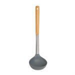 Silikoonist k&ouml;&ouml;gitarvete komplekt roostevabast terasest puidust k&auml;epidemega mittenakkuva kurn Spaatliga supilusikaga k&ouml;&ouml;gitarvete komplekt Soup Ladle-1pc