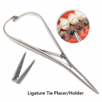 Hambaortodontiline Mathieu elastne paigutus ligeerimisr&otilde;ngas ligatuur lipsuhoidja 14cm eriti peen nokk