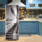 Lillelind 3D kleebis k&uuml;lmkapile veekindel k&ouml;&ouml;gi tapeet m&ouml;&ouml;bli kaunistus plakat ukse seinamaal k&uuml;lmkapi kaane kleebised 60x180cm(1 pcs)
