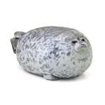 Simuleeritud h&uuml;ljes pl&uuml;&uuml;sis m&auml;nguasi valge Phocidae hall, pehme veetopisega loomade nukk, kingitus lastele 20/30/40 cm