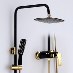 Vannitoa du&scaron;isegisti Must du&scaron;ikomplekt Kuuma ja k&uuml;lma du&scaron;isegisti Vannitoa segisti Hot Cold Shower Faucet