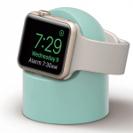 Silikoonist laadija alus Apple Watchi jaoks 7 6 SE 5 4 3 2 libisemisvastane laadimisdoki hoidik laadimisalus 44 mm 40 mm 45 mm 41 mm 42 mm 38 mm iWatchi tarvikute jaoks roheline