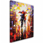 Feeby l&otilde;uenditr&uuml;kk, paar vihmas vihmavarju all 40x60 mitmev&auml;rviline