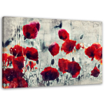 L&otilde;uenditr&uuml;kk Red Poppies nagu maalitud 60x40 punane