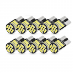 10 tk W5W T10 LED pirnid Canbus 4014 26 SMD 6000K 168 194 veavabad auto sisetuled kuppel numbrim&auml;rk &uuml;liheledad autotuled suunatule pirnid 10PCS valge