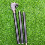 Metal Wolf Head Handle Wooden Walking cane, Walking Stick Cane, Fantastic Love Gift Good Collectibles