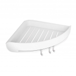 Vannitoa kolmnurkne du&scaron;iriiul Nurgavanni hoiustamishoidik Korraldaja riiul One Size valge