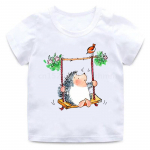 Armsad Siil Loomad Multikad Laste T-s&auml;rgid Naljakad Beebipoisid Naljakad T-s&auml;rgid Laste Suvised L&uuml;hikeste Varrukatega Topid T&uuml;drukute Riided 3T(100)