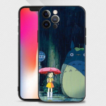 Telefoni&uuml;mbris Iphone 14 13 12 11 Pro Max Xs Max Xr X 7 8 Plus 12 Mini 6s Silicone Capa Black Shell Totoro jaoks For iPhone 7 8