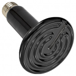 200W 220V roomajate soojuslamp, infrapuna-veekindel keraamiline soojuslamp E27 lambipesa keraamiline k&uuml;te must