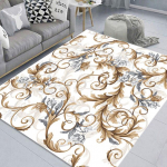 Kuldne p&otilde;hjamaine geomeetriline elutoa vaip kaasaegne mood Magamistoa voodi vaip Maja kaunistus padi saaste pehme p&otilde;randamatt 40x60cm