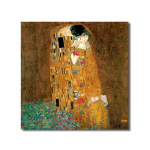 Abstraktne Gustav Klimt Kiss &Otilde;limaal l&otilde;uendil Plakatid ja tr&uuml;kised Skandinaavia seinakunsti pilt elutoa sisekujunduseks 20x20cm no frame