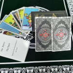 Uus Witch Waite Kuldfoolium Tarot Tarot Bronzing V&auml;rviprintimine Plastikust PVC Veekindel lauam&auml;ng gray