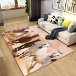 3D Light Luxury Modern Horse Area vaip, suur, vaipvaip elutoa magamistoa diivanile, k&ouml;&ouml;gi vannitoa uksematt, libisemiskindel p&otilde;randamatt 120x160cm
