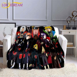Naruto mood tekk Anime flanellist vooditekk Pehme 3D prinditud koomiksikate Diivan Reisimine Telkimine Lastetekk 75x90cm