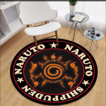 Anime Naruto Print Vaibaala Vaibad &Uuml;mmargune vaip elutoa p&otilde;randamatt Flanellist libisemisvastast matt lastele 60cm