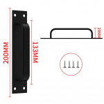 Kapi uksek&auml;epidemed Uksek&auml;epidemed Ukselauda k&otilde;rge kvaliteediga must