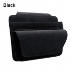 SEAMETAL auto p&auml;ikesesirmi hoiukott prillide &uuml;mbrisega Luksuslik seemisnahast hoiutasku korraldaja kaardihoidja must