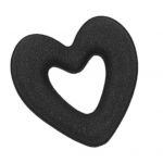 Heart Shape Sponge Bun Maker Braid Holder Twist juuste kujundamise t&ouml;&ouml;riist must