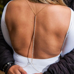 Stonefans Sexy Body Rhinestones Ketid Kaste Ehted Kaelus Rinnakeed Kaelakeed Pesu ketid Lihtsad seljaketid Gold Body Chain