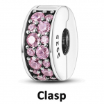 Turvakett Klamber 925 Sterling Silver Cz Pave Clip Charms Daisy Beads Fit Kaelakee K&auml;ev&otilde;ru Ehted Naistele