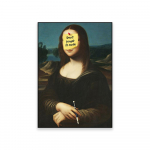 Muudetud kunstiplakat Mona Lisa portree grafiti kunstiprindid Renessansiajastu moodne seinakunst l&otilde;uendimaal Magamistoa kunstigalerii sisustus 21x30 No Frame