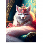 5D Teemantmaal 2023 Uus saabumine Mosaiik Ristpistes Loomad Rebane lilled Tikand t&auml;is Rhinestones pilte Kodukaunistus Full Round 20x30CM