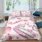 Pariisi torni teemaline kodu voodipesukomplekt Lilled tekikate ja padjap&uuml;&uuml;r 2/3 t&uuml;kki EU/US/AU/UK &uuml;heinimesevoodi kaheinimesevoodi kodukaunistus UK Single 135x200cm