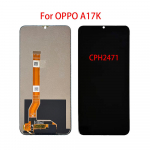 LCD-ekraan Oppo A17k CPH2471 jaoks LCD-ekraan Puuteekraan Digitiseerija T&auml;ielik komplekt Asendusosa must