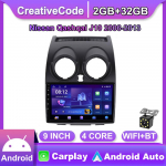 9-tolline Android Carplay Nissan Qashqai J10 2006-2013 autoraadio Multimeedia videopleier GPS-navigatsioon WIFI 2+32GB 2+32GB