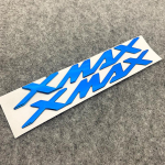 Mootorratta tarvikud paagi k&uuml;ljekaane 3D kleebis XMAX kirjaga logo Yamaha XMAX125 250 300 400 xmax jaoks must