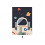 Raketiplakat Beebi lasteaia sisustus Seiklus Kosmos Astronaut Seinakunst L&otilde;uendimaal P&otilde;hjamaade Pilt Lapsed Poiss Magamistoa kaunistus 21X30cm No Frame