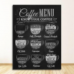 Maalimine Retro seinapilt Kohvipoe dekoratsioon Kohvimen&uuml;&uuml; Prindid Vintage stiilis kriiditahvel plakat Kohvik Sein Art Decor L&otilde;uend 20x30cm