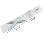 ABS Chrome auto pagasiruumi 3D embleemi m&auml;rgi kleebis logo BMW X1 X3 X5 X6 E83 F25 GT automaatse stiilitarvikute jaoks X1