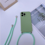 For Honor 90 Pro puhtav&auml;rviline silikoonist pehme kaelapael Honor 90 80 SE 70 Lite 60 50 Pro Crossbody kaelakee n&ouml;&ouml;r kett matt p&otilde;rutuskindel kaitseraua for honor 30S roheline